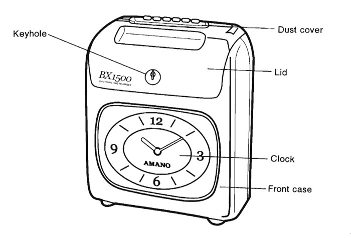 Amano BX-1600 Clocking machine Product